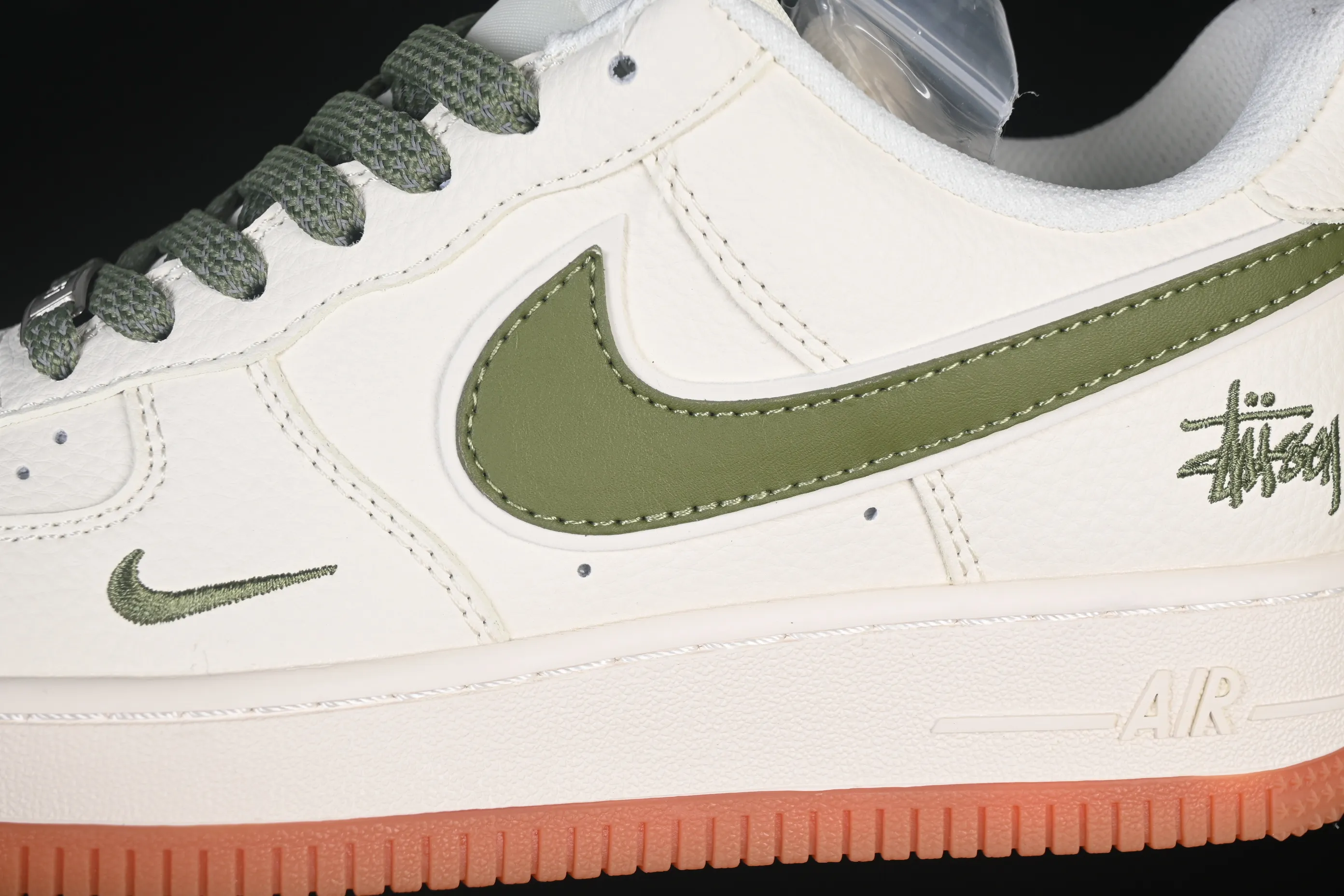 All categories Nk Air Force 1 Air Force series Nk Air Force 1 Low Air Force low-top Nike Air Force 1'07 Low Stusi co-branded grass green rubber sole Air Force 1 low-top casual sneakers XX3168-127